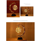 LED Ball Lamp Wrought Iron Moon Lamp Indoor Lighting - Tophatter Daily Deals