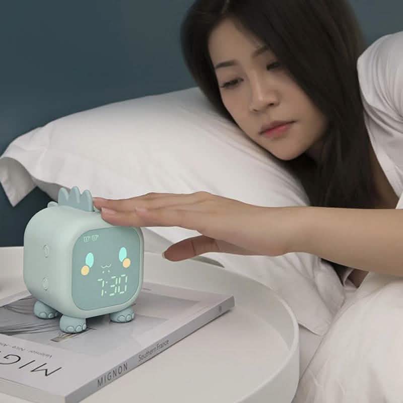 Led Cartoon Alarm Clock Voice Control Digital Household Appliances - Tophatter Daily Deals