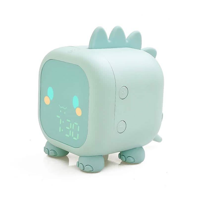 Led Cartoon Alarm Clock Voice Control Digital Light Green Household Appliances - Tophatter Daily Deals