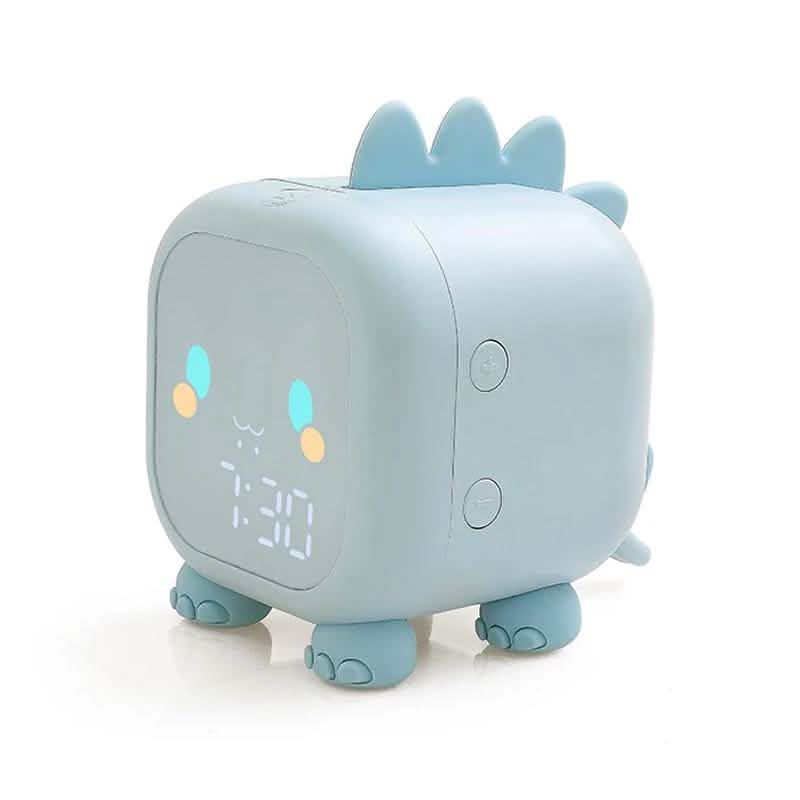 Led Cartoon Alarm Clock Voice Control Digital Sky Blue Household Appliances - Tophatter Daily Deals
