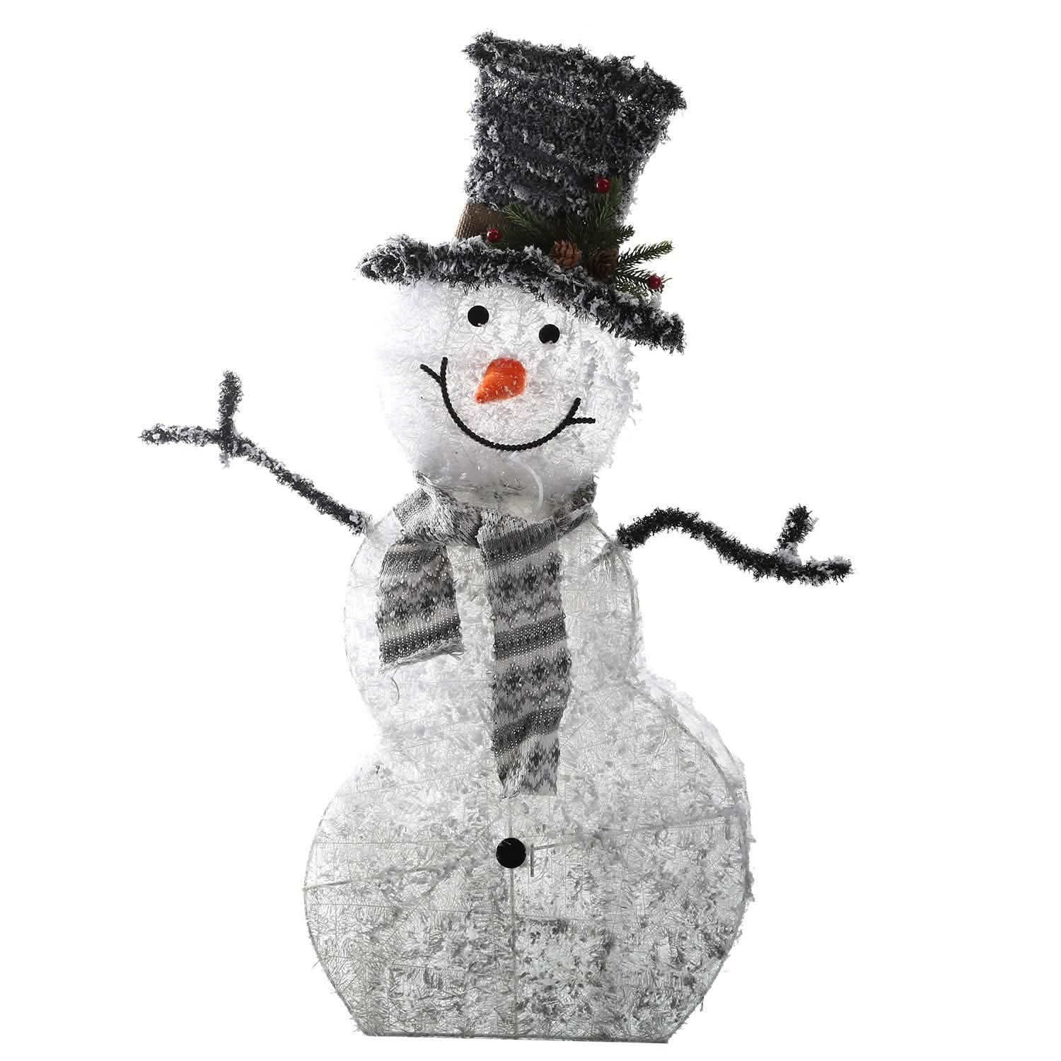 LED Christmas Snowman Decoration Seasonal Decor - Tophatter Daily Deals