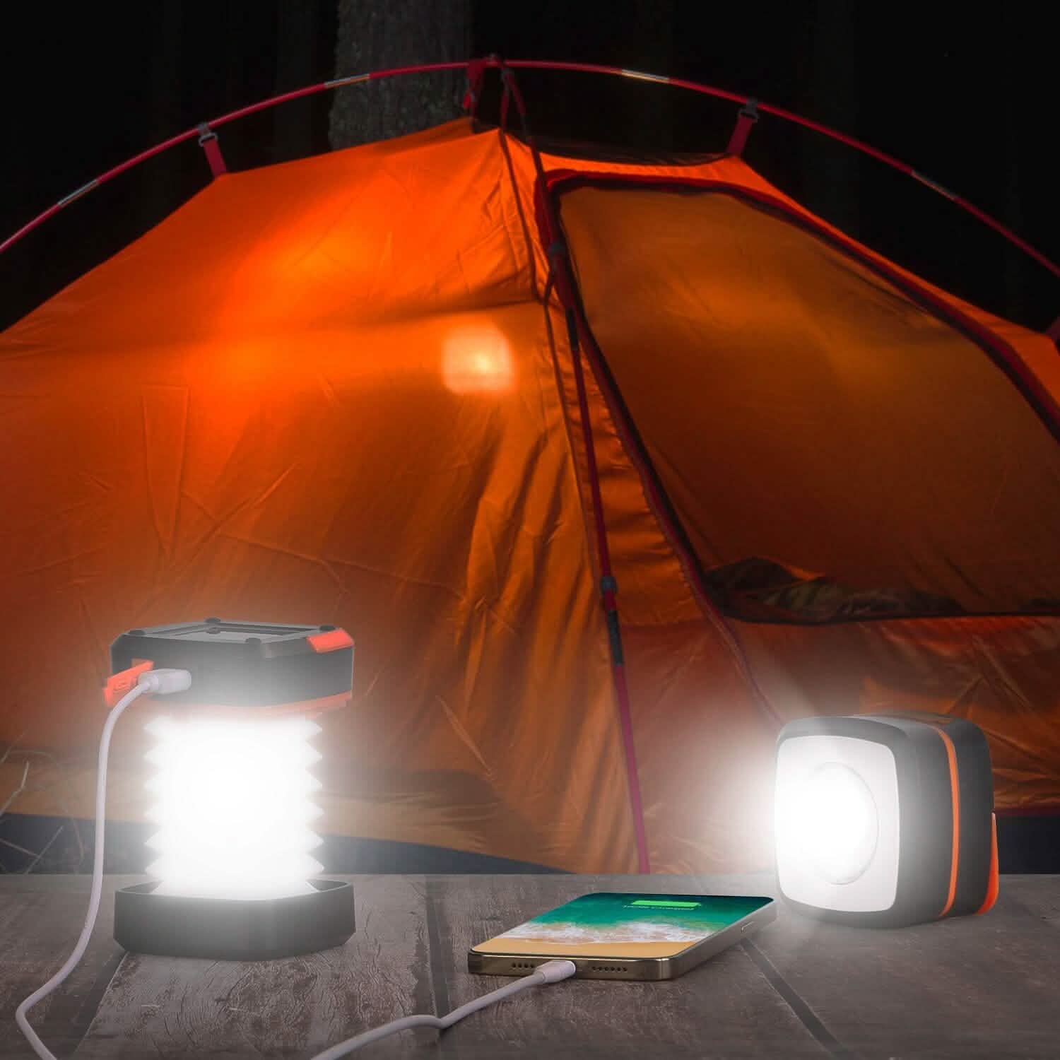 LED Collapsible Solar Camping Lantern Outdoor Recreation - Tophatter Daily Deals