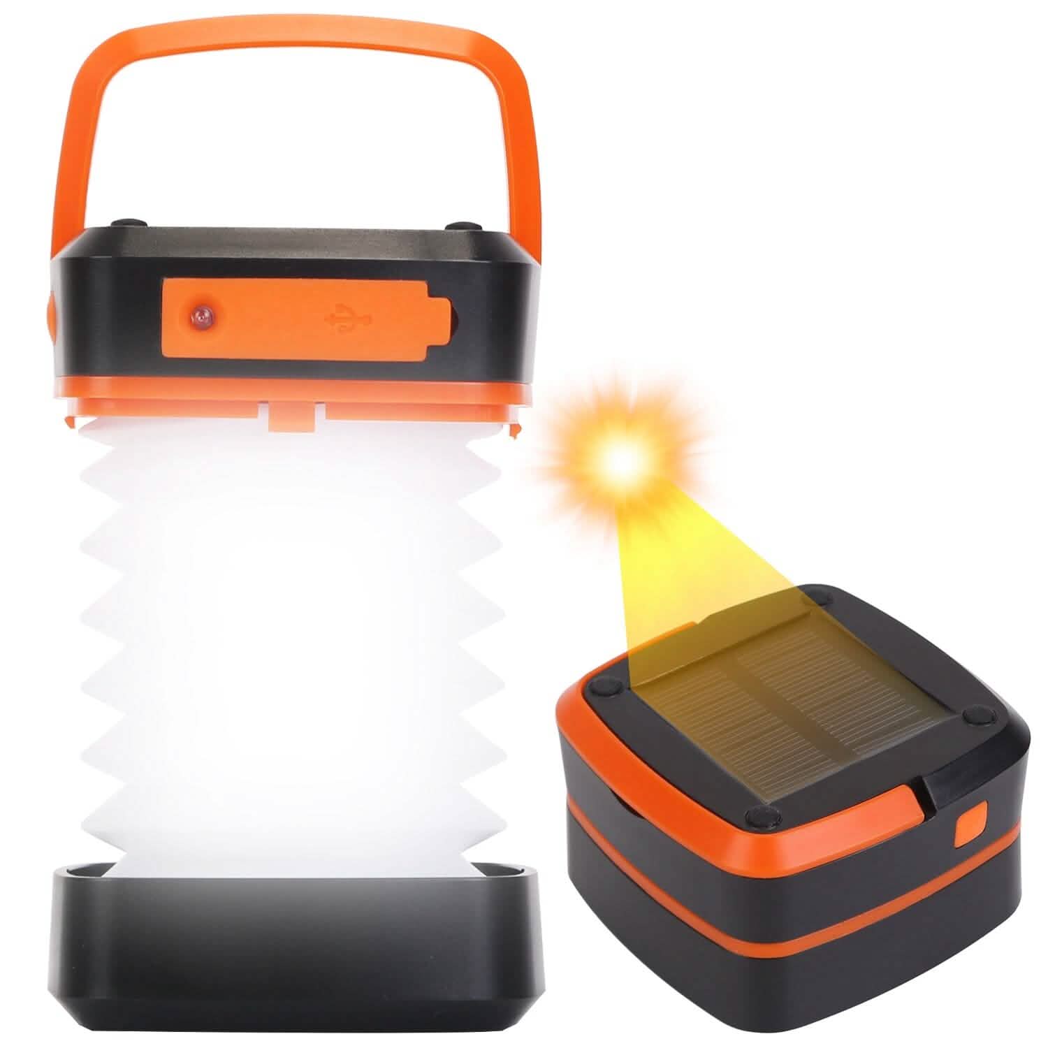 LED Collapsible Solar Camping Lantern Outdoor Recreation - Tophatter Daily Deals