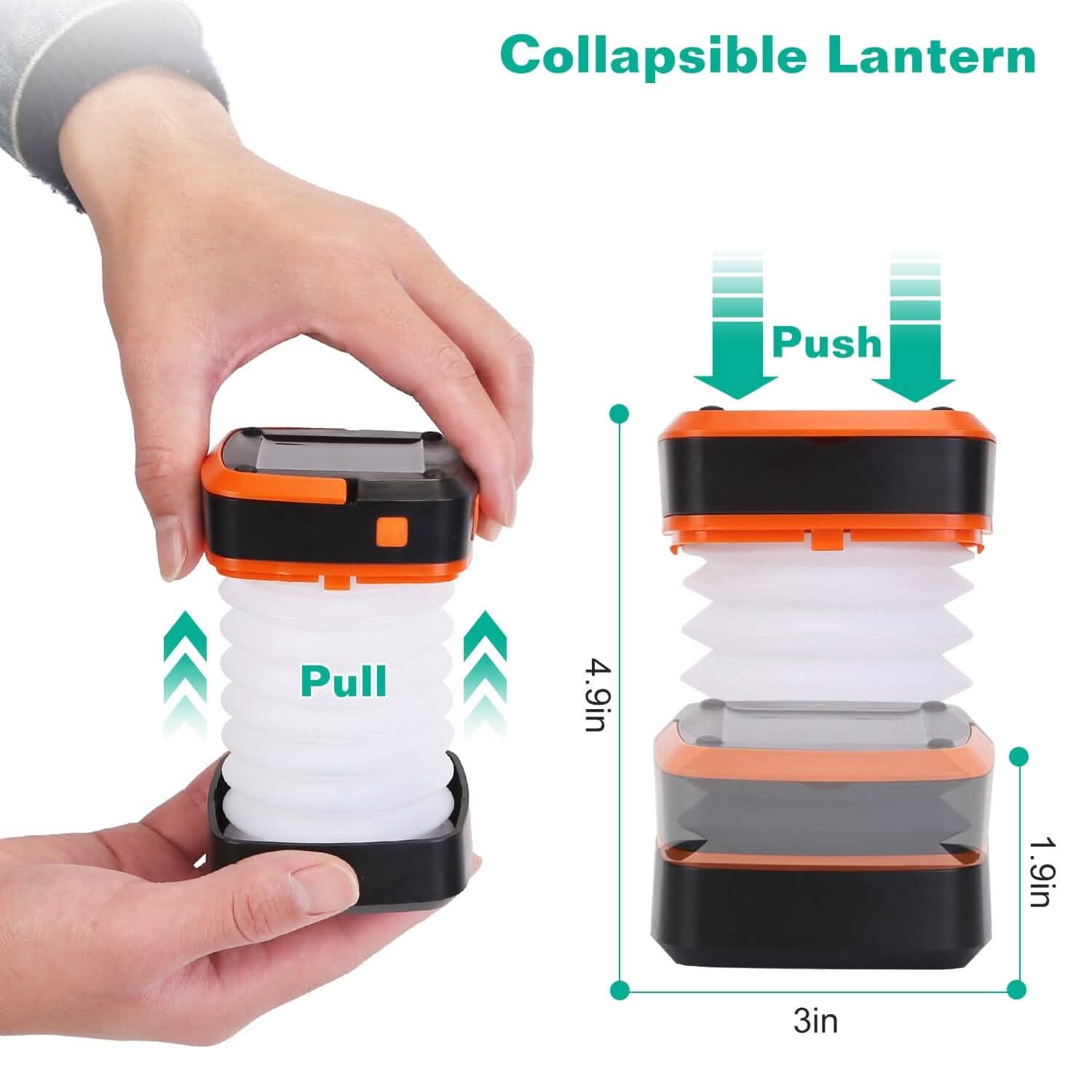 LED Collapsible Solar Camping Lantern Outdoor Recreation - Tophatter Daily Deals