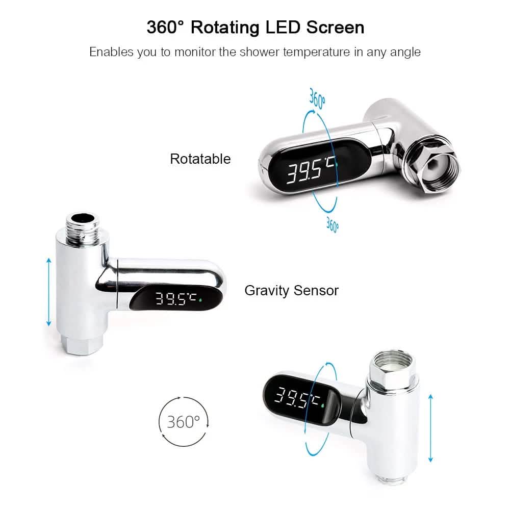 LED Digital Shower Thermometer Bath - Tophatter Daily Deals