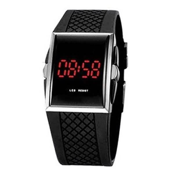 LED Digital Sports Wrist Watch Black Fitness & Exercise - Tophatter Daily Deals