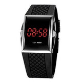 LED Digital Sports Wrist Watch Black Fitness & Exercise - Tophatter Daily Deals