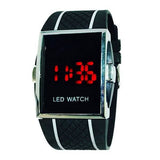 LED Digital Sports Wrist Watch Black White Fitness & Exercise - Tophatter Daily Deals