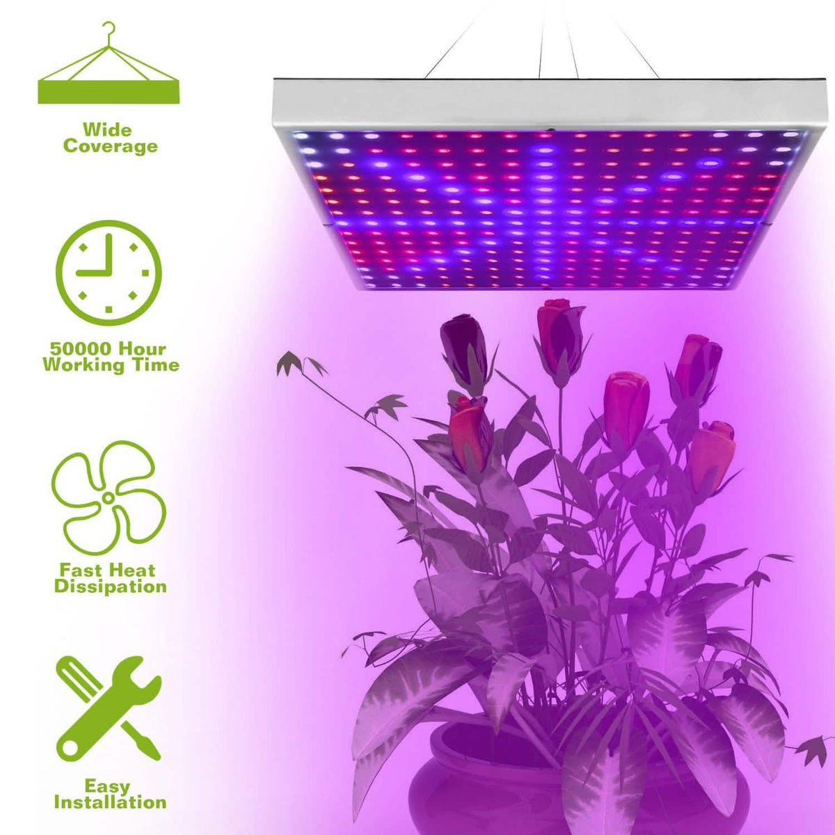 LED Grow Light Full Spectrum Hanging Garden & Patio - Tophatter Daily Deals