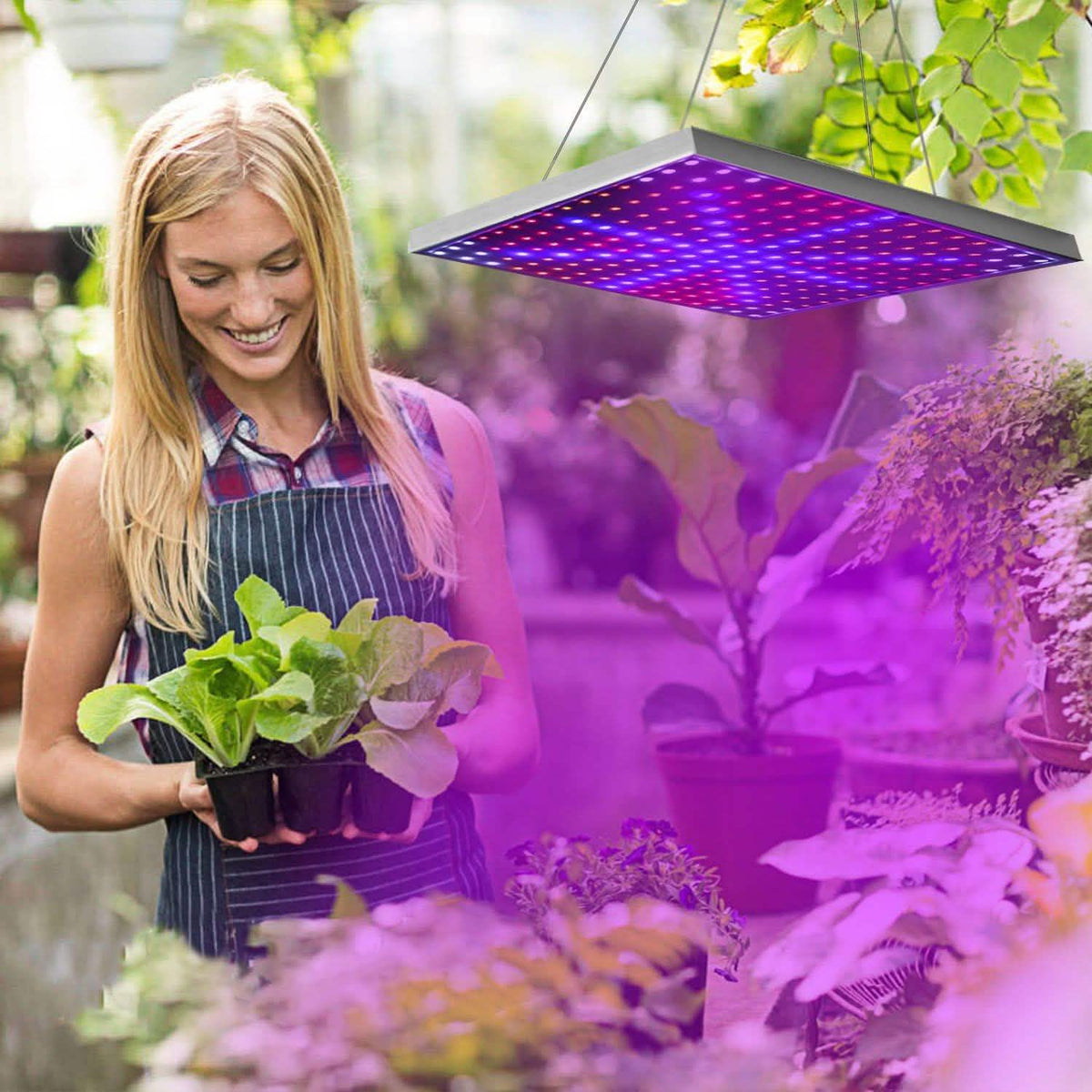 LED Grow Light Full Spectrum Hanging Garden & Patio - Tophatter Daily Deals