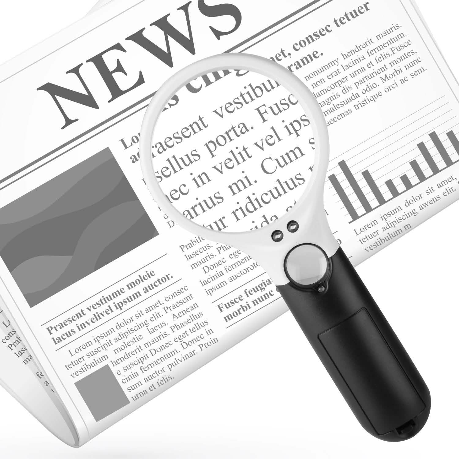 LED Illuminated Magnifying Glass School, Office & Art Supplies - Tophatter Daily Deals