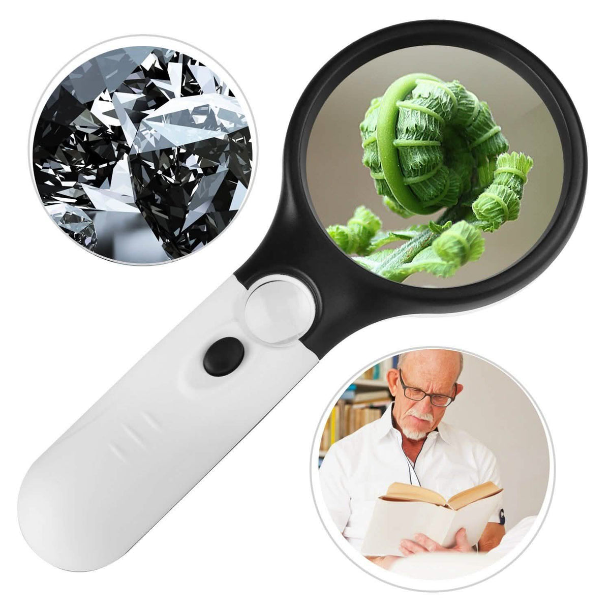 LED Illuminated Magnifying Glass School, Office & Art Supplies - Tophatter Daily Deals
