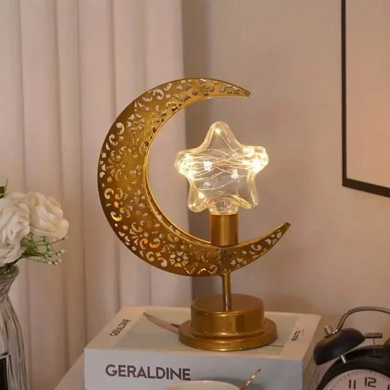 LED Iron Moon Lamp Bulb Ball Star Indoor Lighting - Tophatter Daily Deals