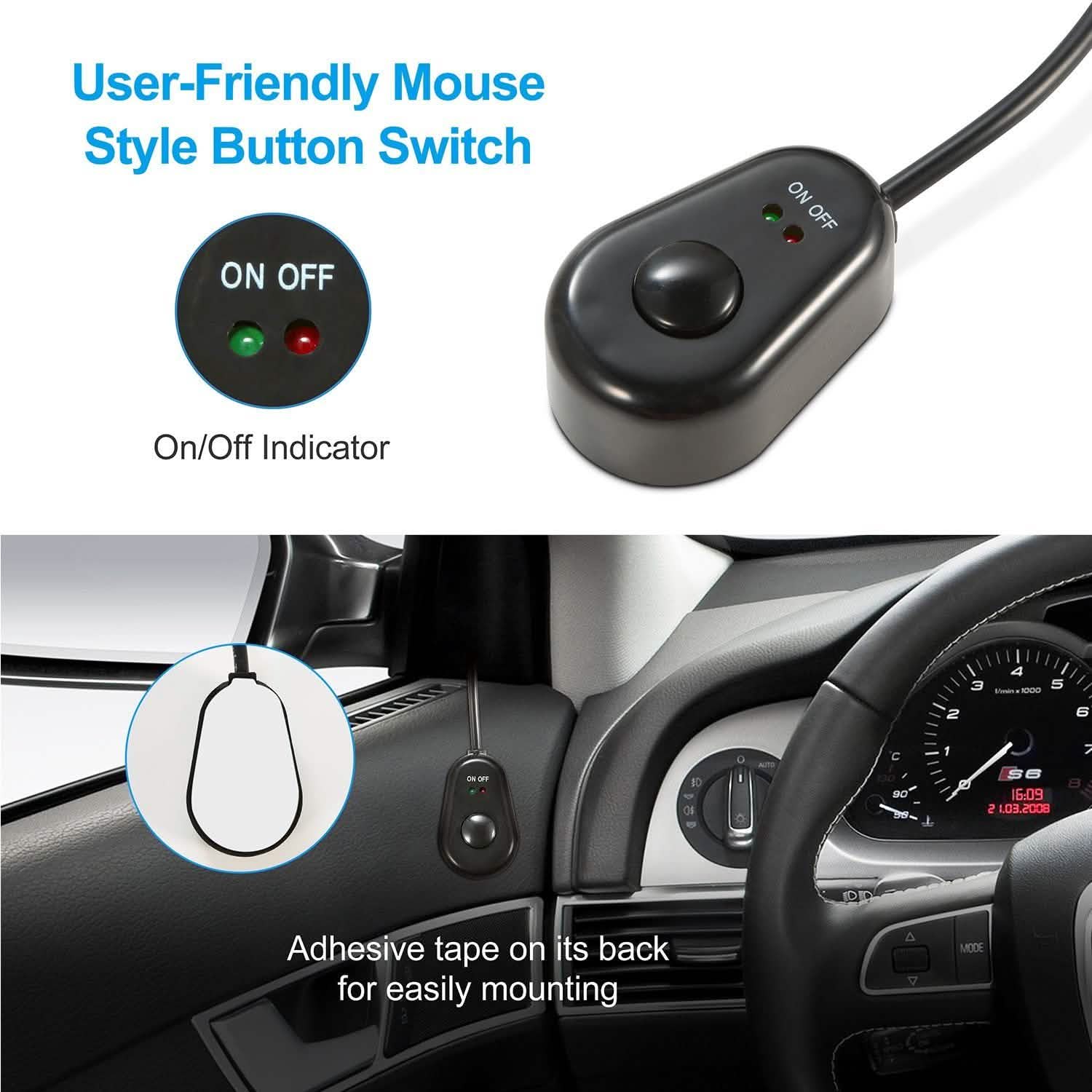 LED Light Bar Wiring Harness Kit Universal Fitment Automotive - Tophatter Daily Deals