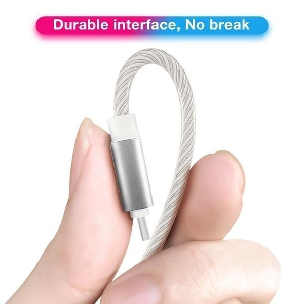 LED Light USB Charger Cable 3-in-1 Fast Charging Charging Cable - Tophatter Daily Deals