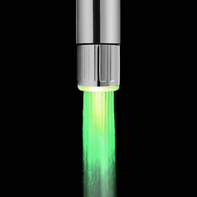 LED Light Water Faucet Tap Heads Glow LED Shower Stream Bath - Tophatter Daily Deals