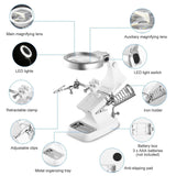 LED Lights Helping Hands Magnifying Glass School, Office & Art Supplies - Tophatter Daily Deals