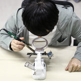 LED Lights Helping Hands Magnifying Glass School, Office & Art Supplies - Tophatter Daily Deals