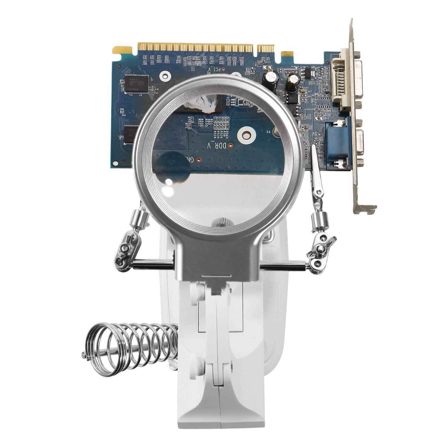 LED Lights Helping Hands Magnifying Glass School, Office & Art Supplies - Tophatter Daily Deals