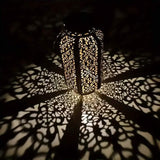 LED Metal Lantern Solar Lamp Outdoor Lighting - Tophatter Daily Deals