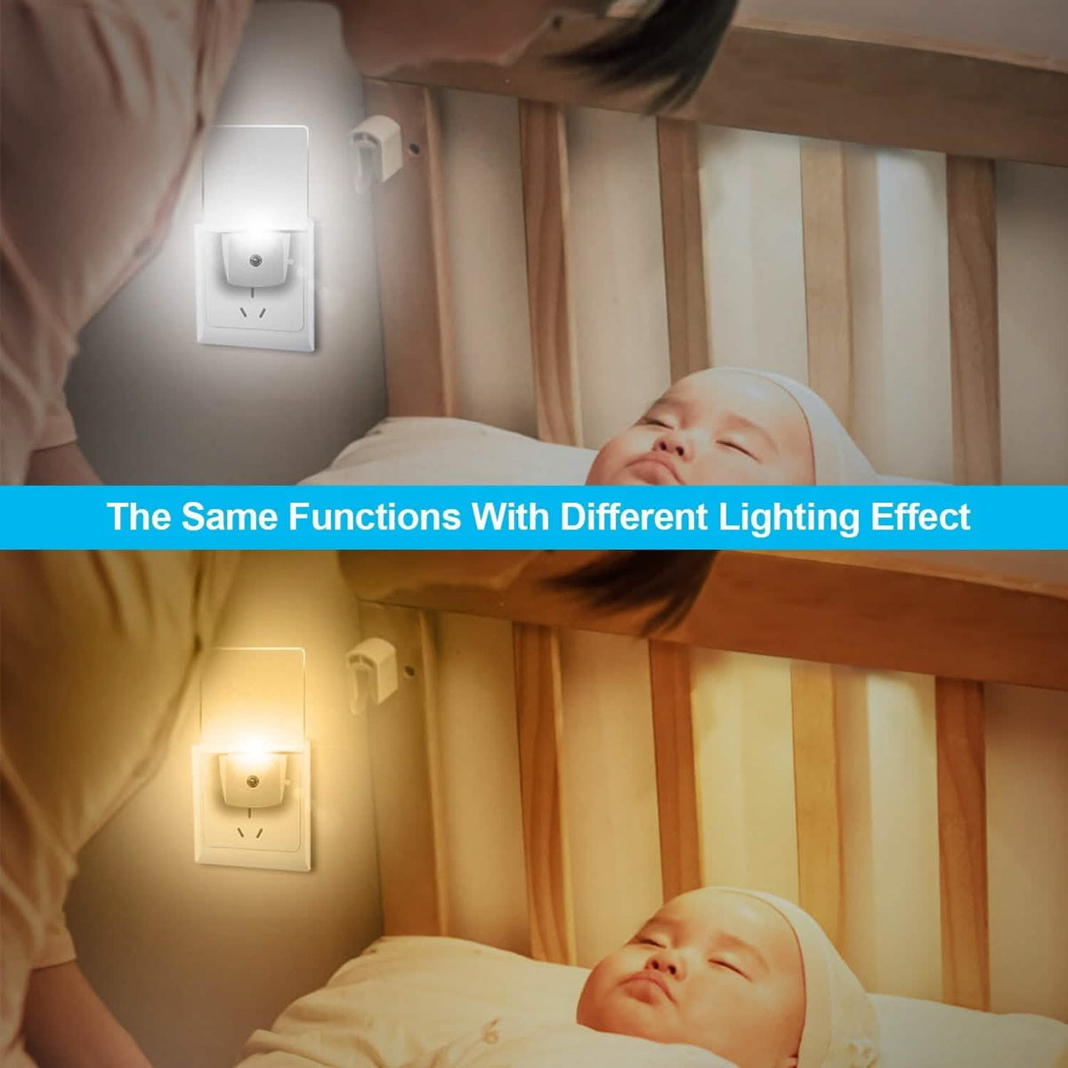 LED Night Light Dusk to Dawn Sensor Indoor Lighting - Tophatter Daily Deals