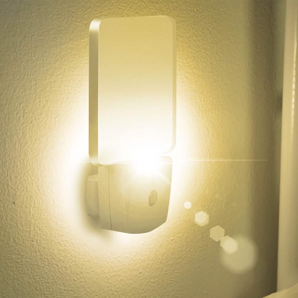 LED Night Light Dusk to Dawn Sensor Warm White Indoor Lighting - Tophatter Daily Deals