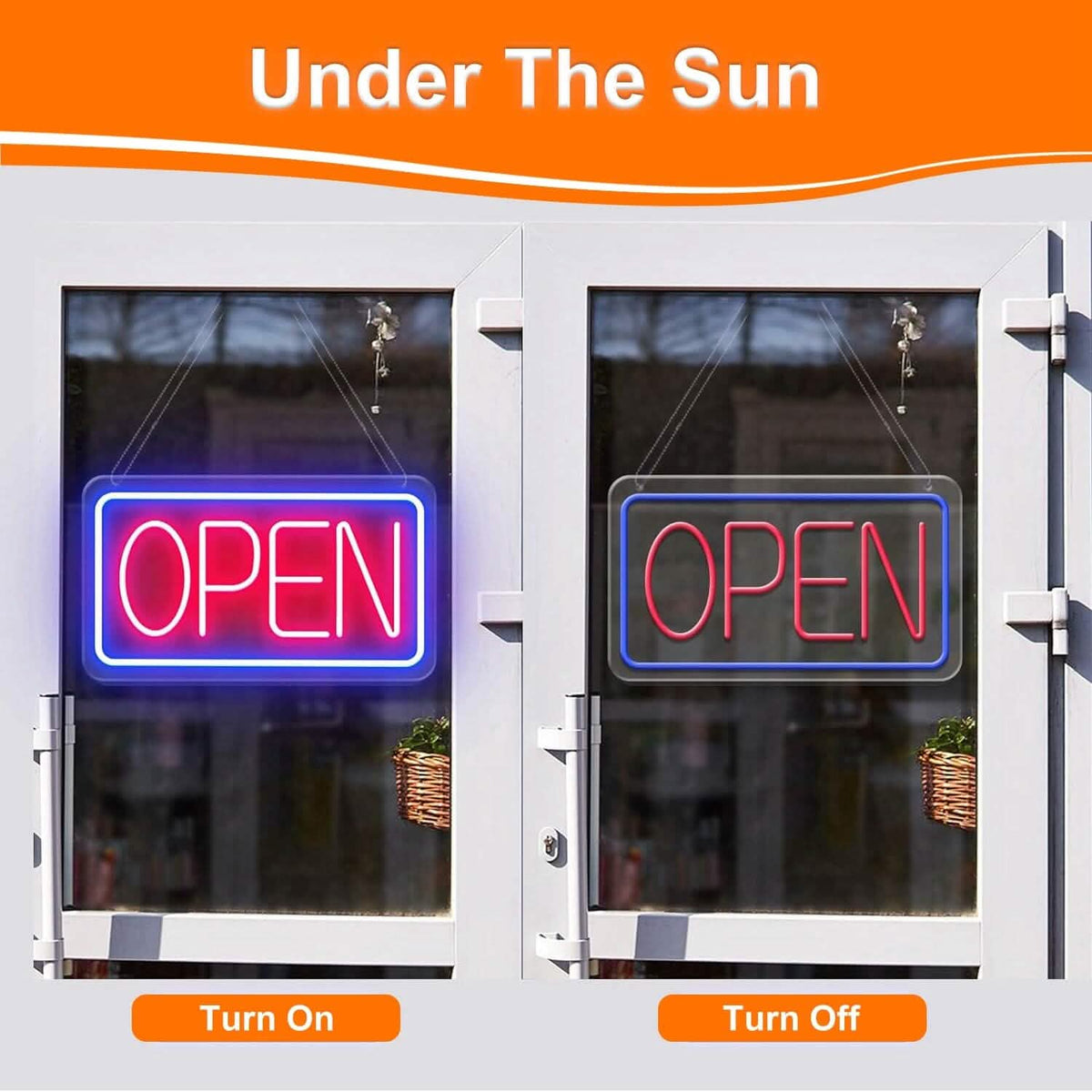 LED Open Sign Advertisement Board with 11 Levels Adjustable Brightness Indoor Lighting - Tophatter Daily Deals