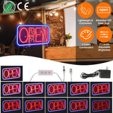 LED Open Sign Advertisement Board with 11 Levels Adjustable Brightness Indoor Lighting - Tophatter Daily Deals