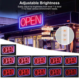 LED Open Sign Advertisement Board with 11 Levels Adjustable Brightness Indoor Lighting - Tophatter Daily Deals