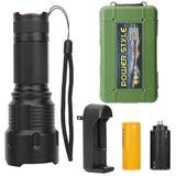LED Rechargeable Zoomable Flashlight Outdoor Recreation - Tophatter Daily Deals