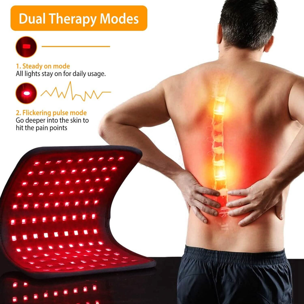 LED Red Light Therapy Belt Health & Wellness - Tophatter Daily Deals