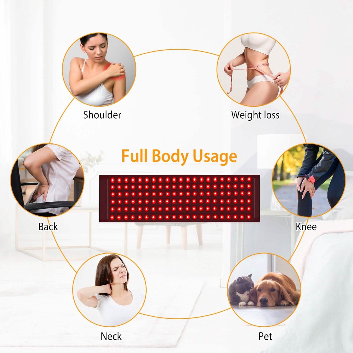 LED Red Light Therapy Belt Health & Wellness - Tophatter Daily Deals