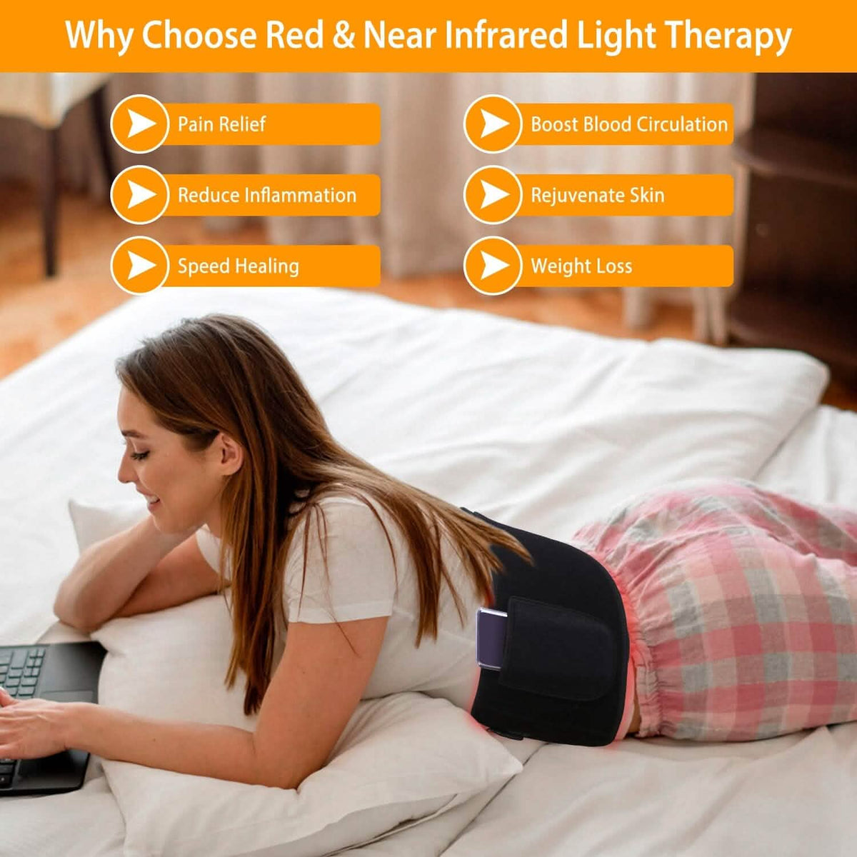 LED Red Light Therapy Belt Health & Wellness - Tophatter Daily Deals