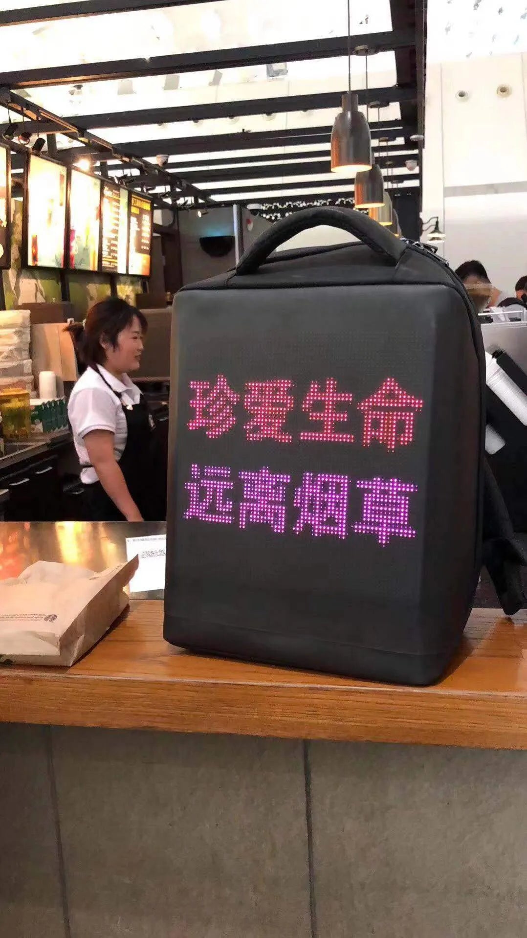 Led Screen Display Wireless Backpack LED Backpack - Tophatter Daily Deals