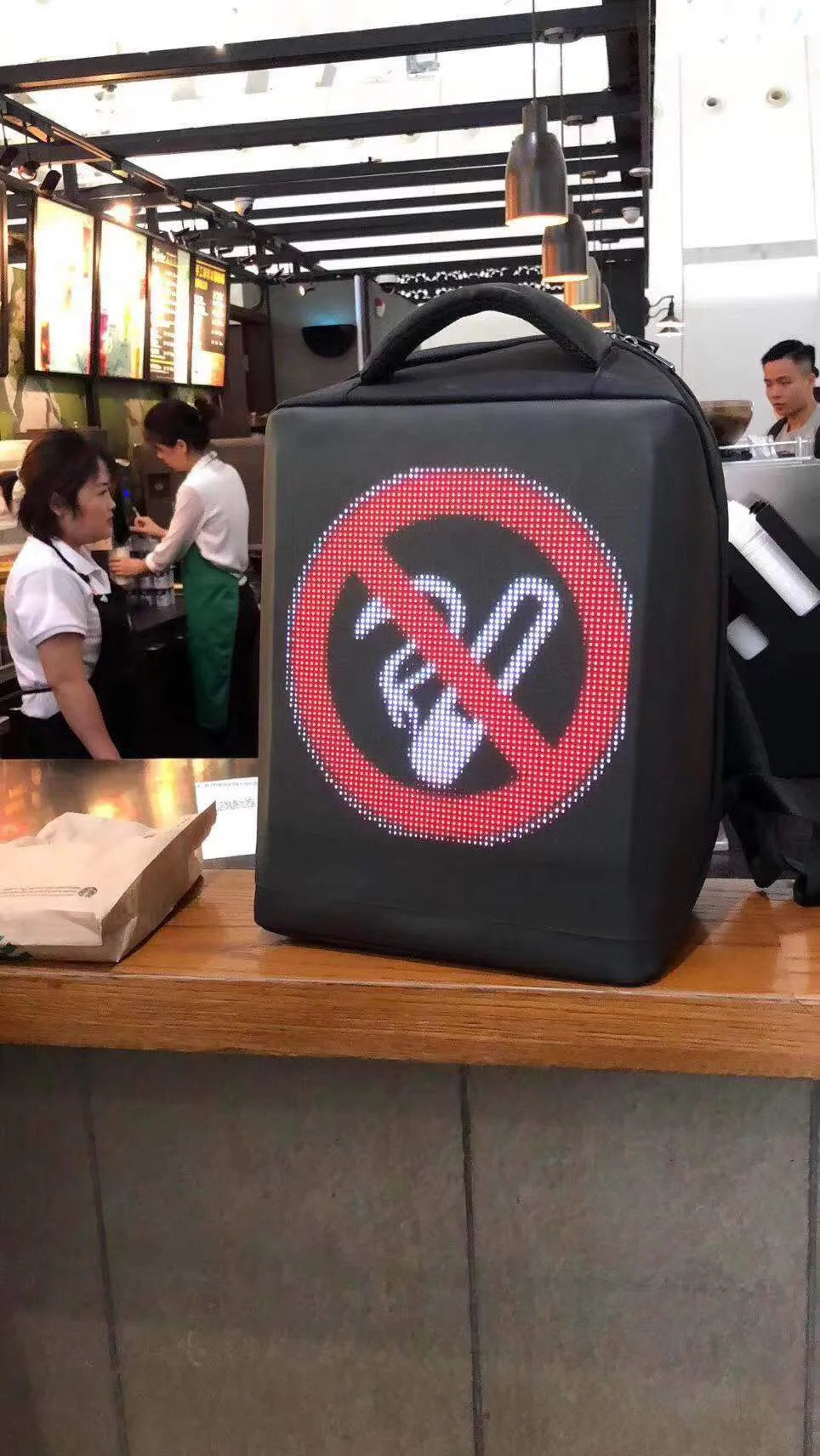 Led Screen Display Wireless Backpack LED Backpack - Tophatter Daily Deals