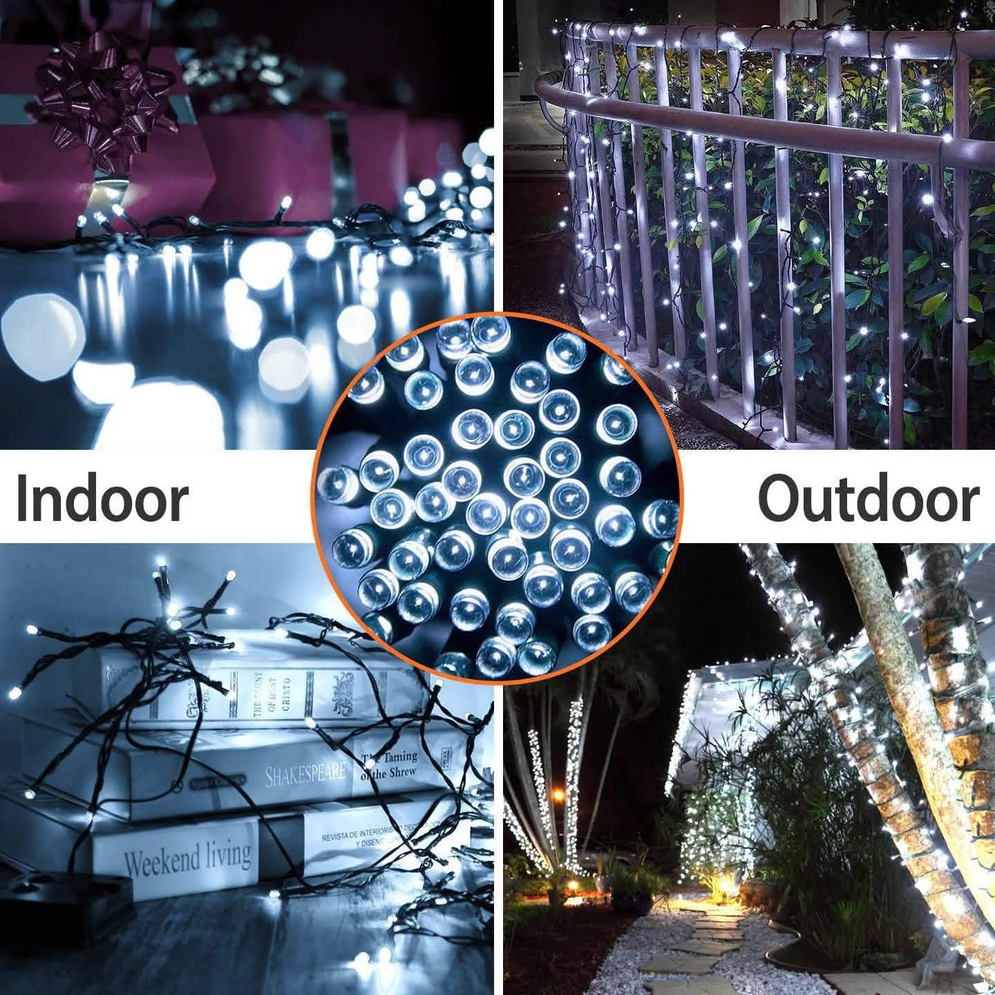 LED Solar Power Fairy String Lights String & Fairy Lights - Tophatter Daily Deals