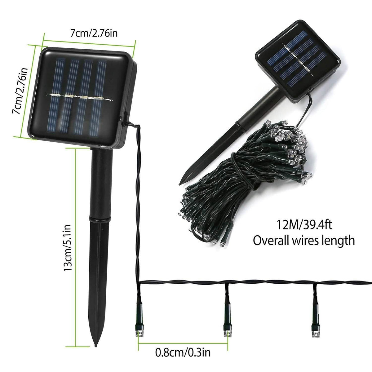LED Solar Power Fairy String Lights String & Fairy Lights - Tophatter Daily Deals