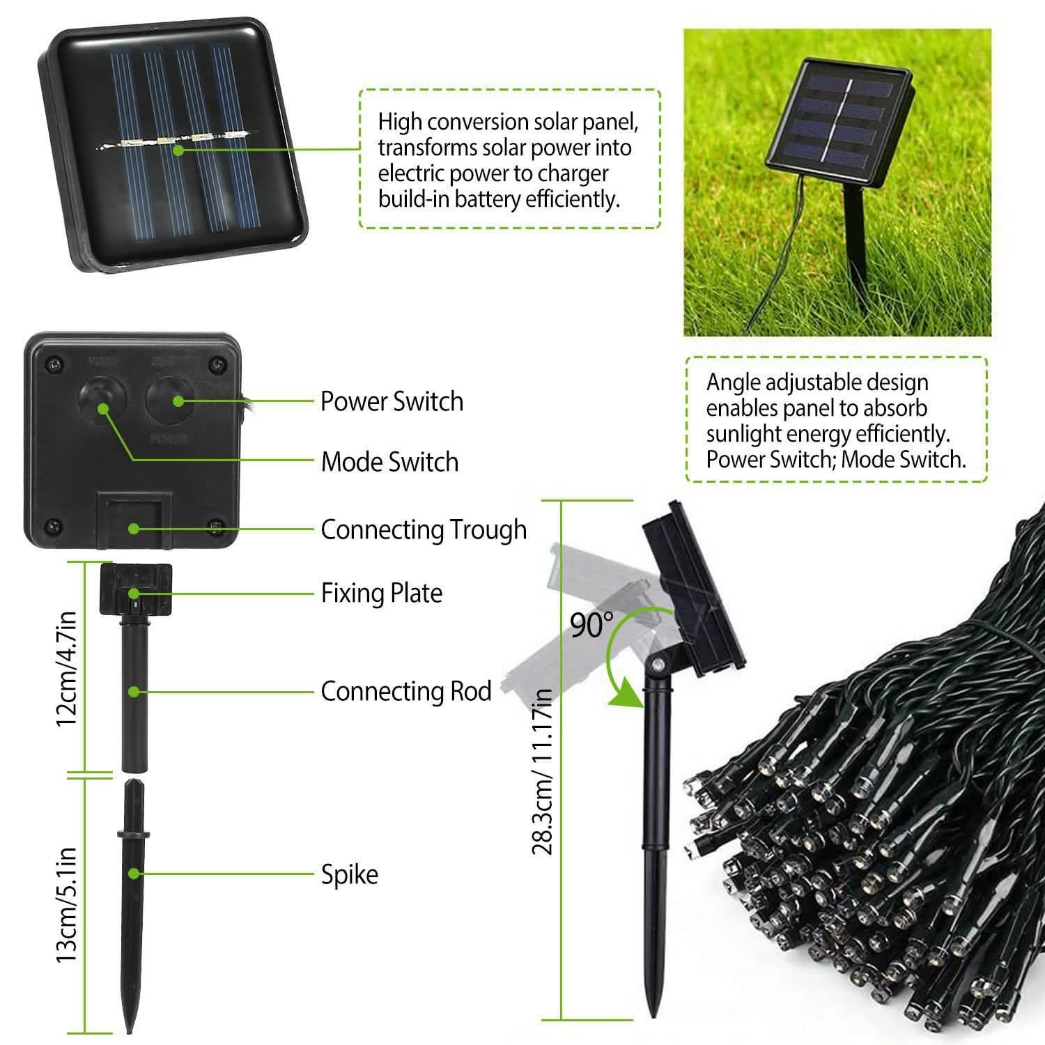 LED Solar Power Fairy String Lights String & Fairy Lights - Tophatter Daily Deals