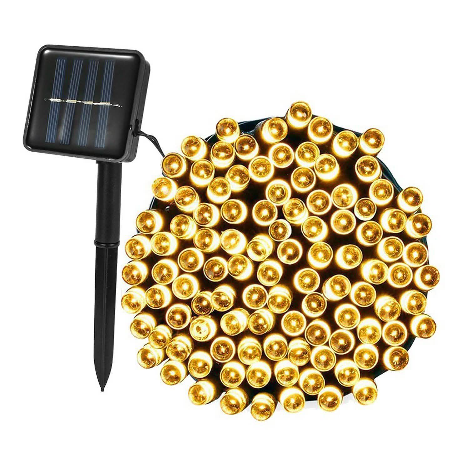 LED Solar Power Fairy String Lights Warm String & Fairy Lights - Tophatter Daily Deals