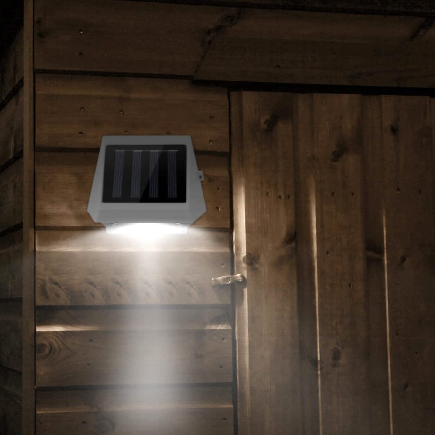 LED Solar Powered Stair Lights Outdoor Lighting - Tophatter Daily Deals
