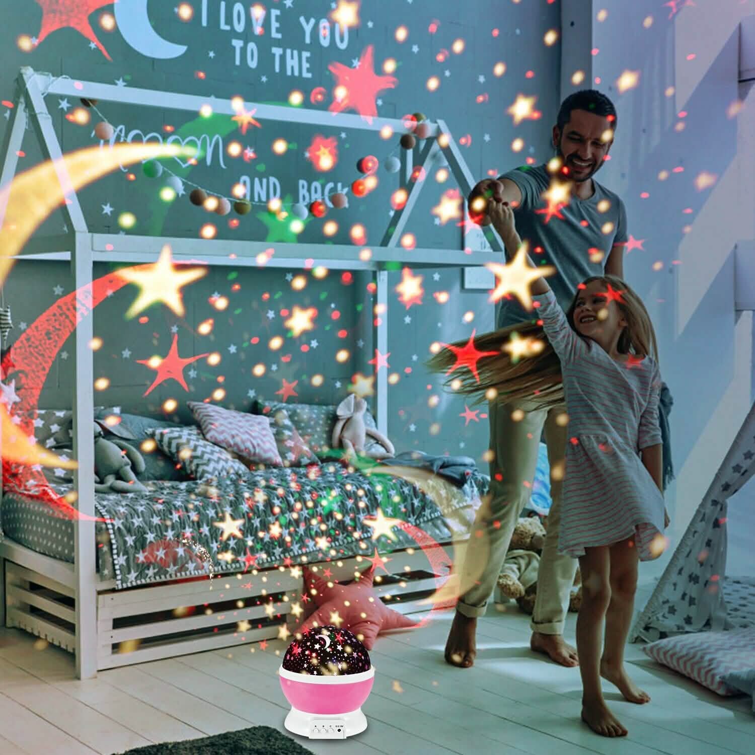 LED Star Sky Projector Night Light String & Fairy Lights - Tophatter Daily Deals