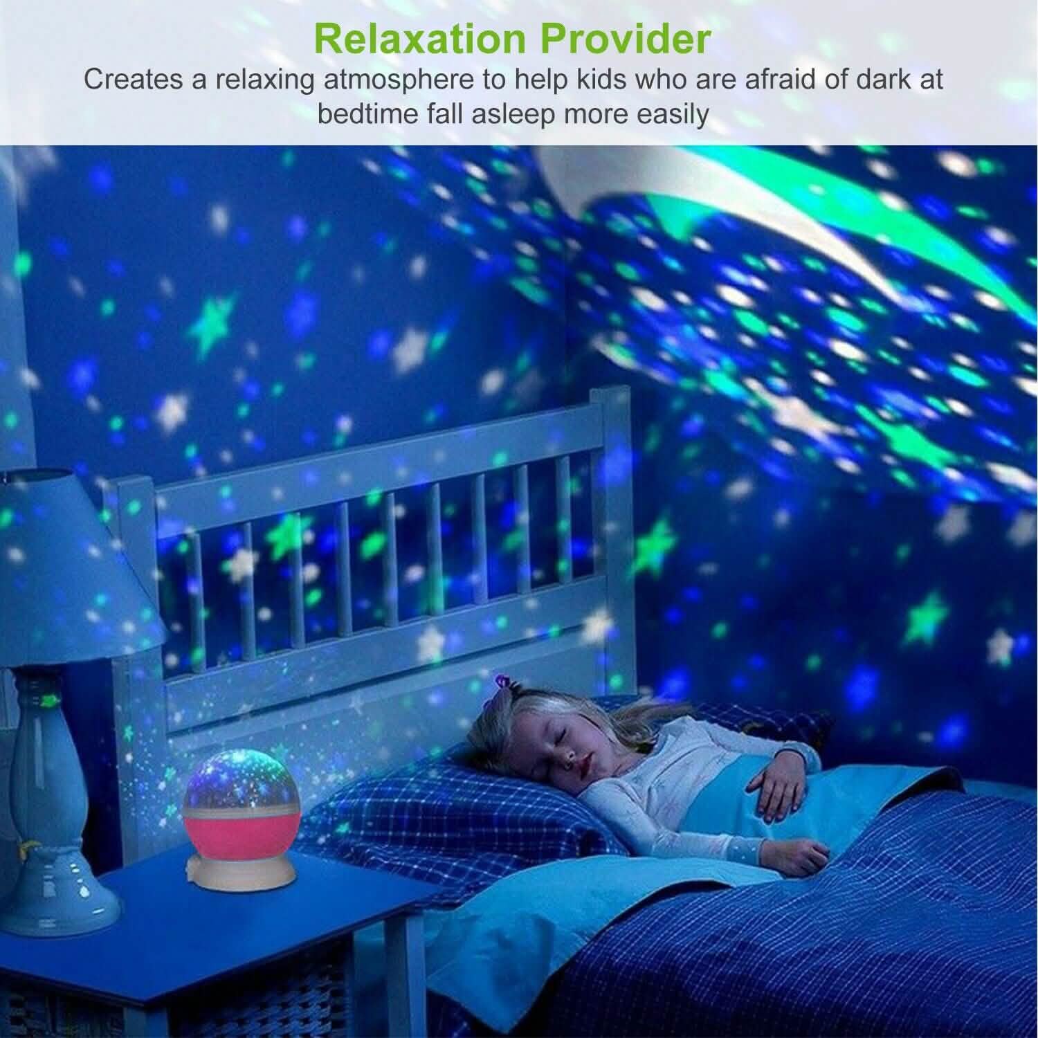LED Star Sky Projector Night Light String & Fairy Lights - Tophatter Daily Deals