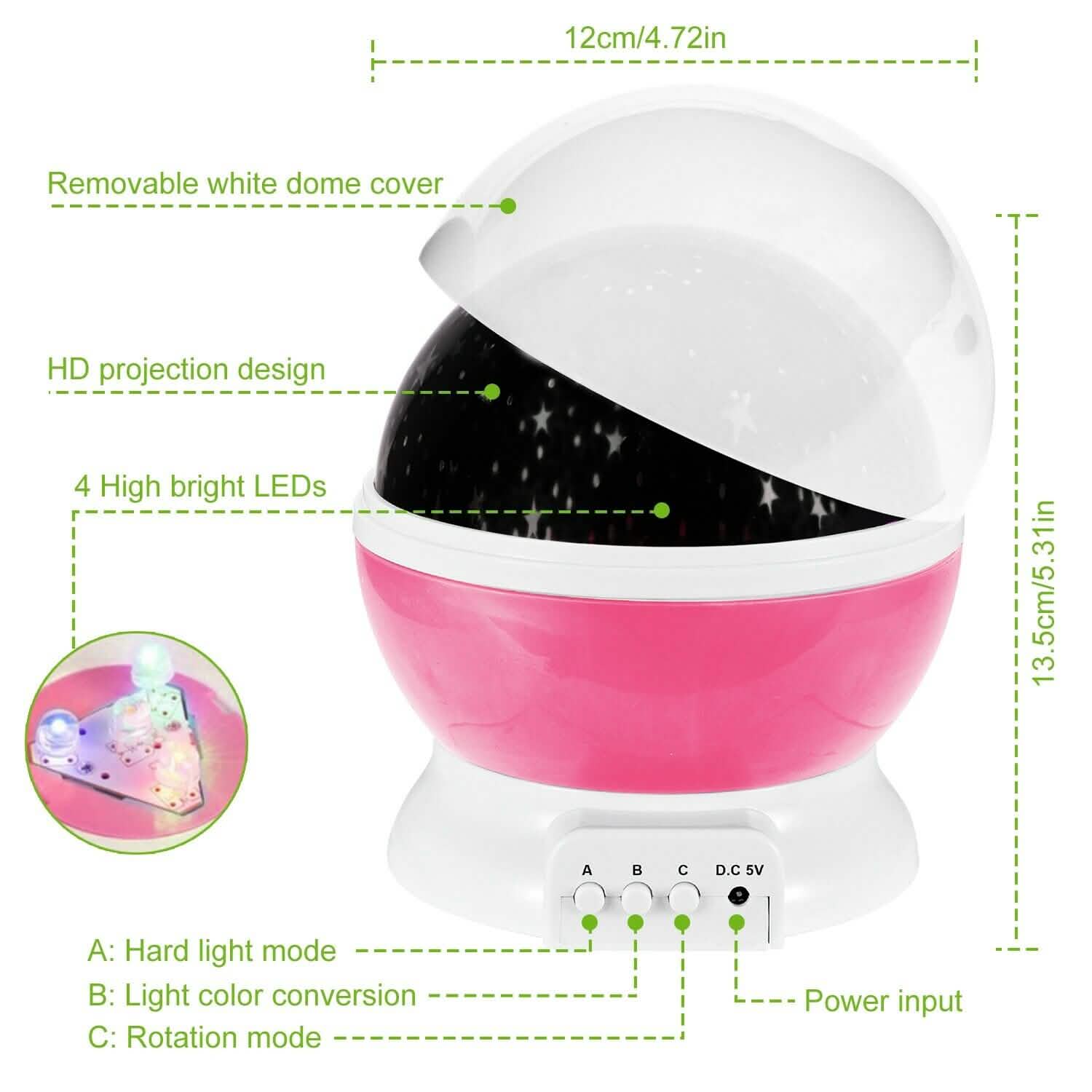 LED Star Sky Projector Night Light String & Fairy Lights - Tophatter Daily Deals