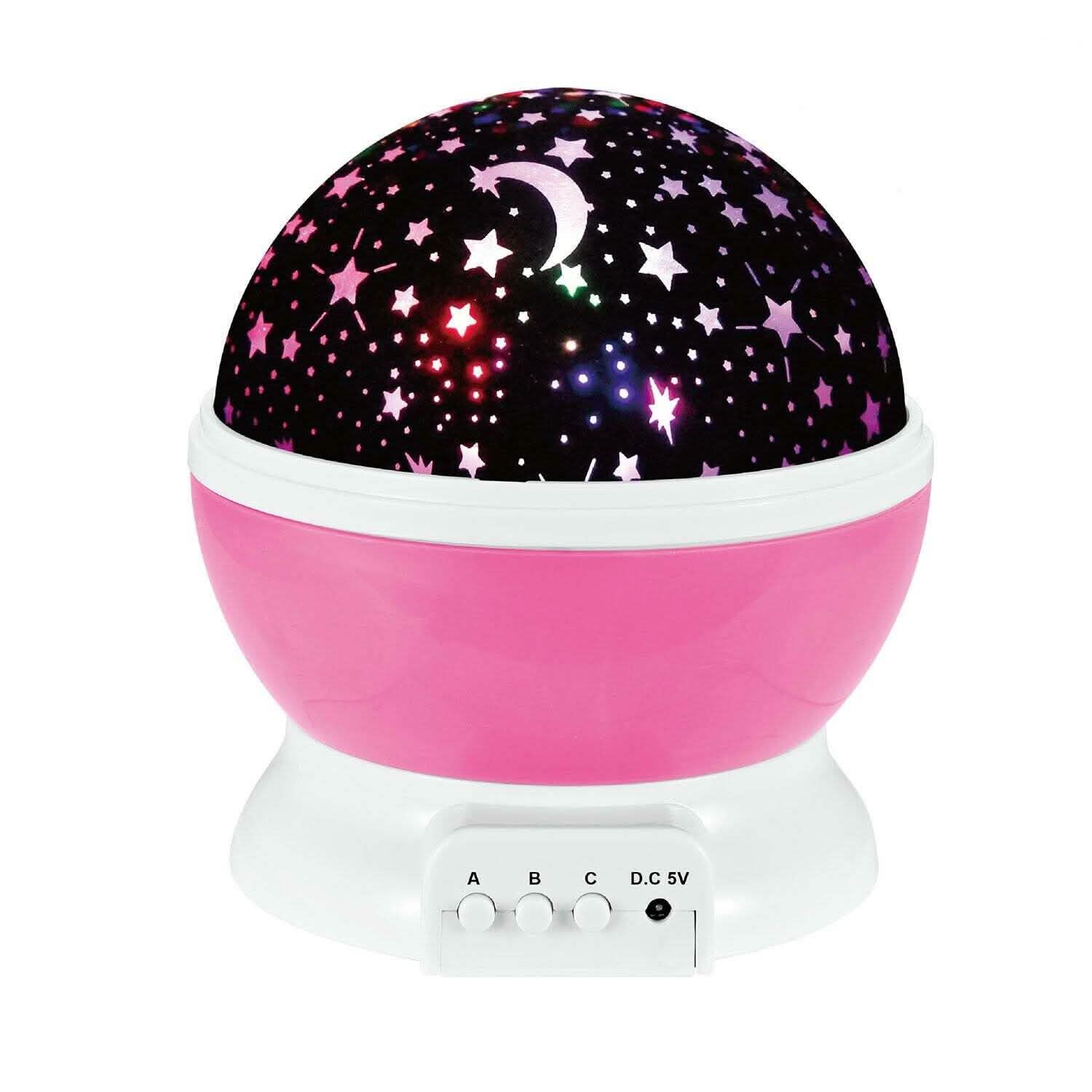 LED Star Sky Projector Night Light Pink String & Fairy Lights - Tophatter Daily Deals