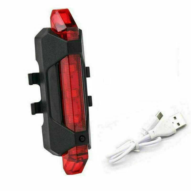 USB Rechargeable Bike Lights - Waterproof Red light Red Cycling - Tophatter Daily Deals