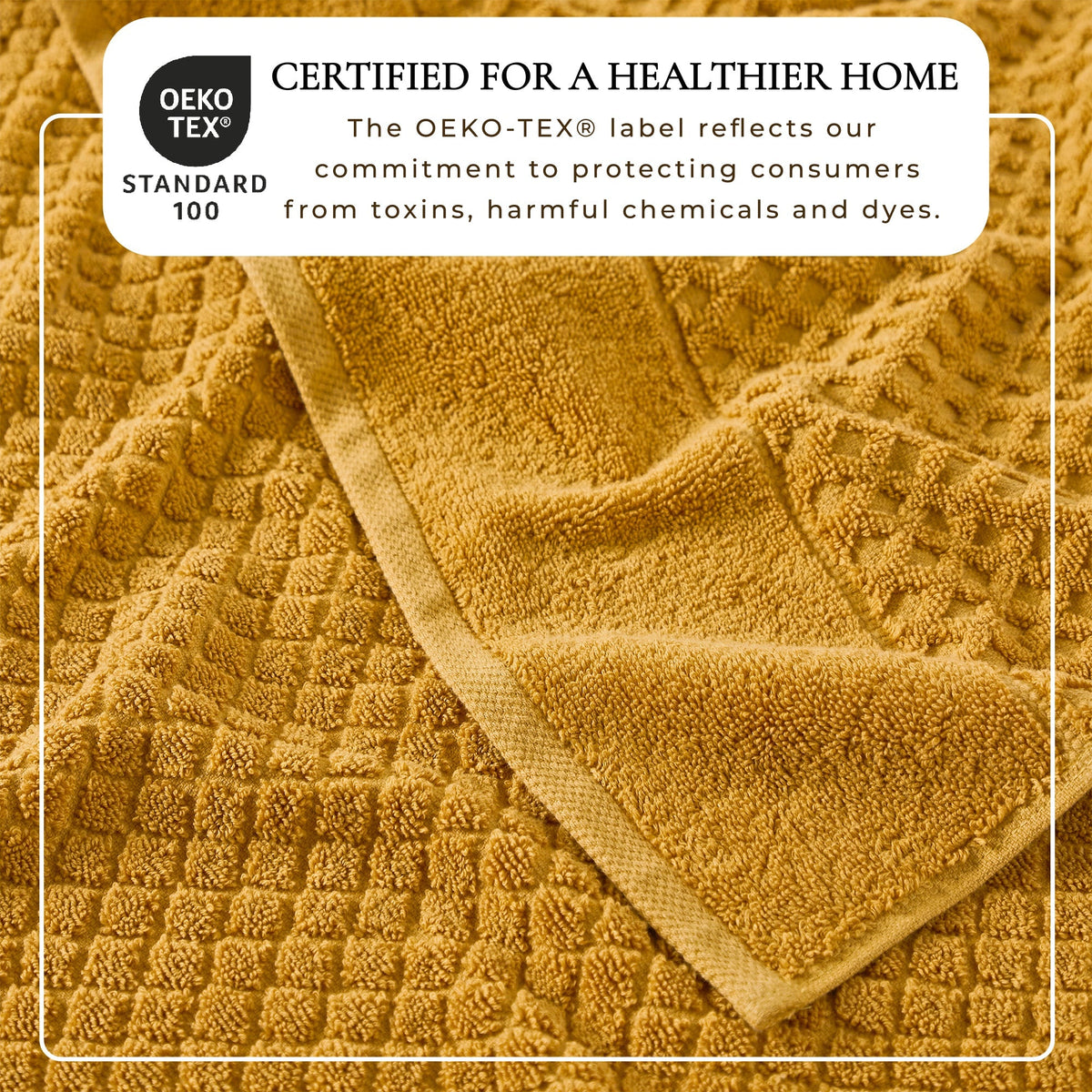 Cotton Diamond Waffle Weave Bath Towel Set - Grayson Collection Bath - Tophatter Daily Deals