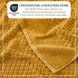 Cotton Diamond Waffle Weave Bath Towel Set - Grayson Collection Bath - Tophatter Daily Deals