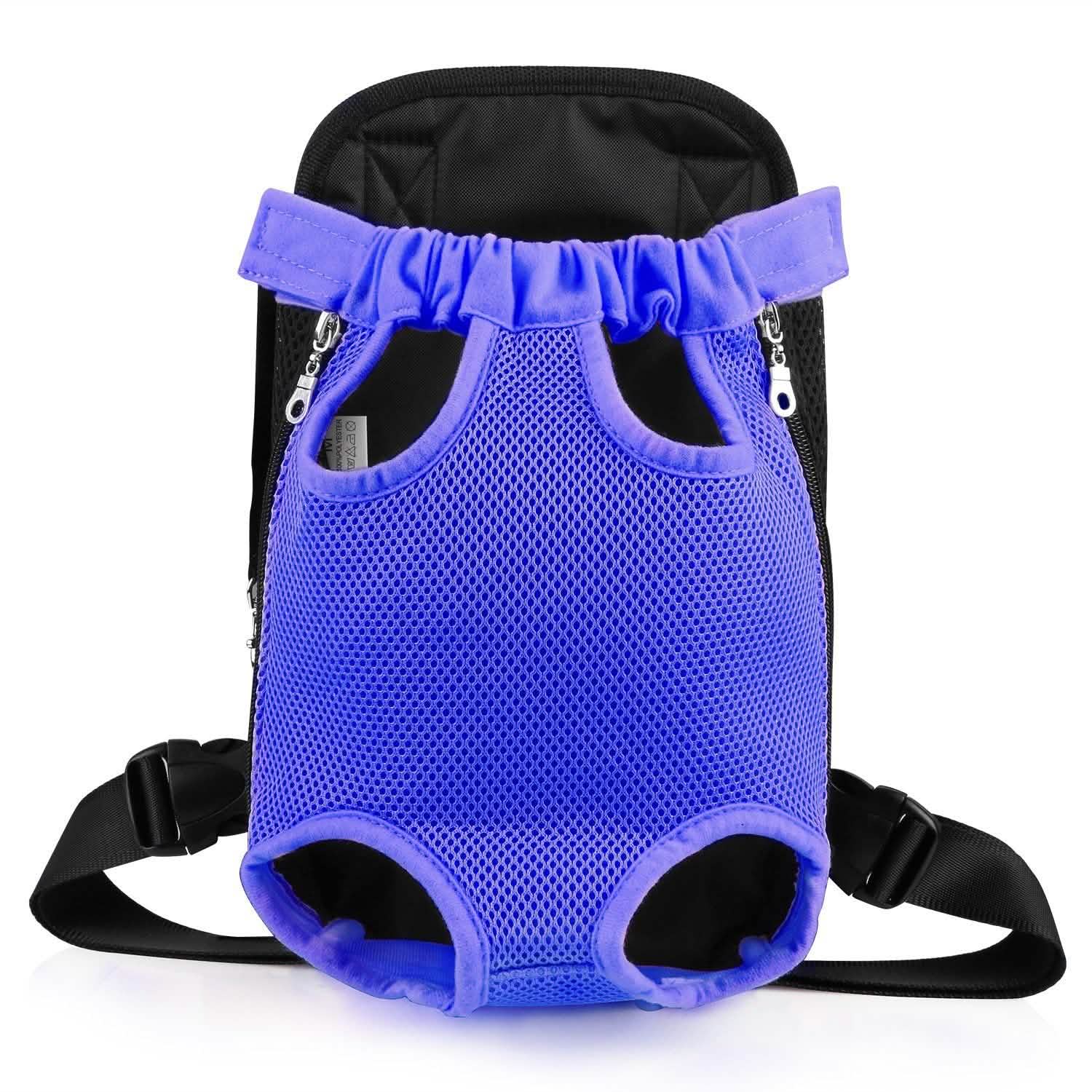 Leg-Out Pet Backpack Carrier Travel Bag Blue Pet Supplies - Tophatter Daily Deals