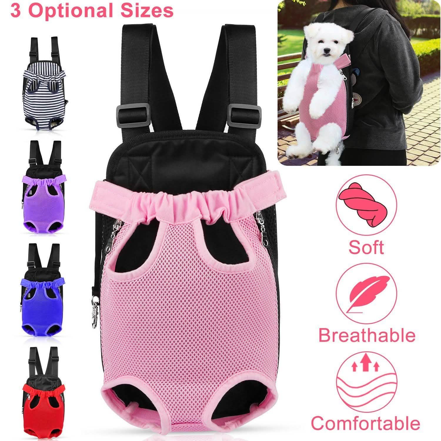 Leg-Out Pet Backpack Carrier Travel Bag Pet Supplies - Tophatter Daily Deals