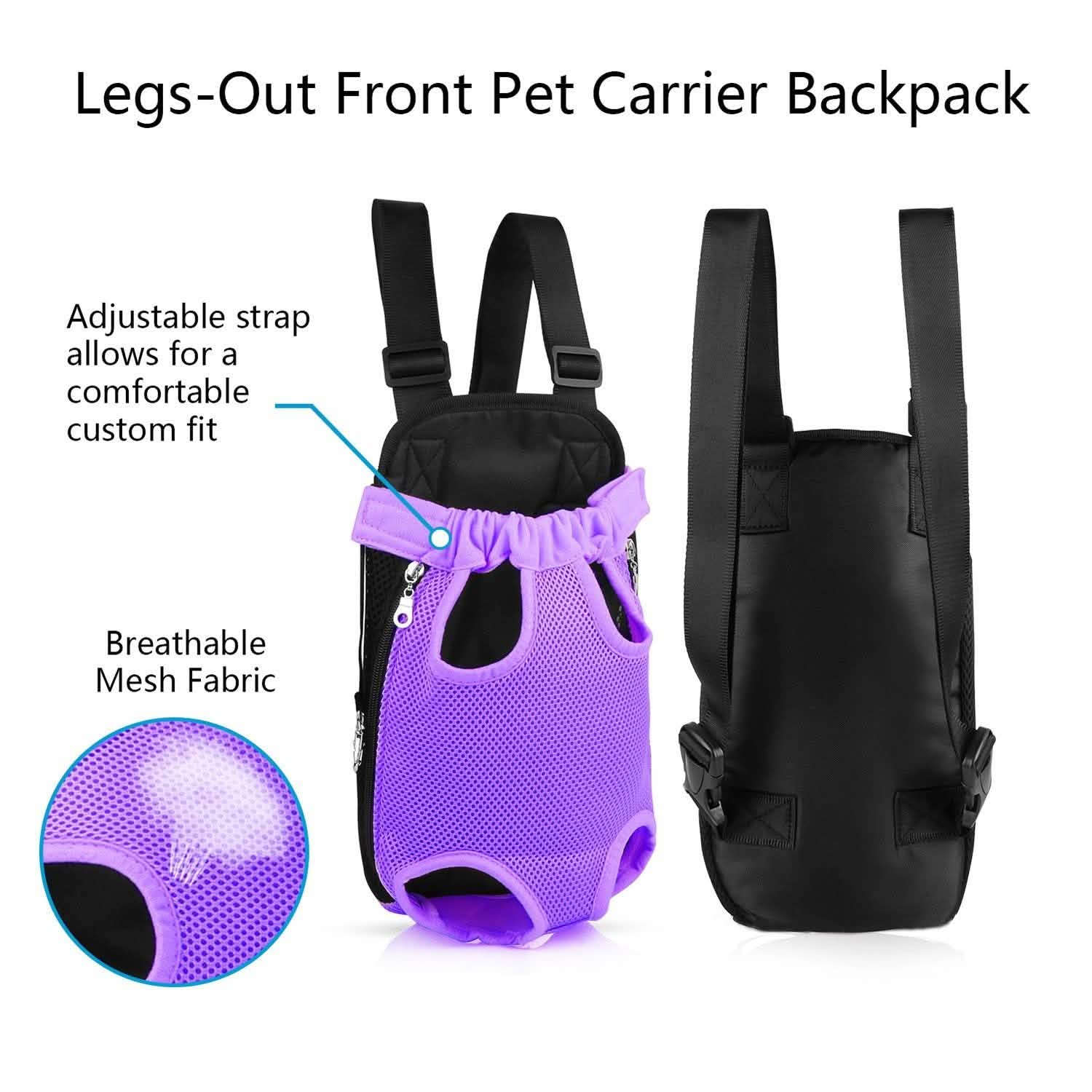 Leg-Out Pet Backpack Carrier Travel Bag Pet Supplies - Tophatter Daily Deals